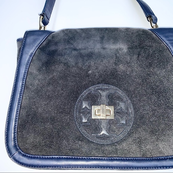 Tory Burch Hannah Shoulder Bag Blue - Picture 2 of 16